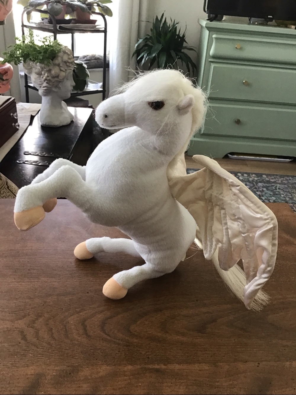 Vintage 2006 Mythology Pegasus Plush manufactured by Sababa Toys.